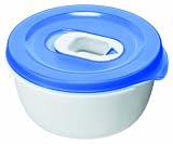 from Rotho Rotho Micro Clever Micro Container Microwave Container Polyethylen White Blue 0.4 Litre Model 7369