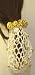 Hand Crocheted Ivory Gimp with Ivory Pearls Dress Snood on Three Gold Plated Buttons on French Barrette Hair Clip for Women and Teens