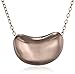Amazon Essentials Plated Sterling Silver Bean Necklace, 18