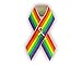Gay Pride Rainbow Satin Pin - Support LGBTQ Causes (1 Pin)