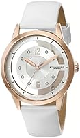Stuhrling Original Winchester Women's Quartz Watch with White Dial Analogue Display and White Leather Strap 946L.02