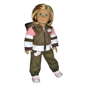 SALE - Diva Rock Top, Skirt, and Leggings. Fits 18 Dolls Like American Girl Doll by Silly Monkey