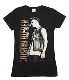 Justin Bieber Side View Girls T-Shirt Size : Medium