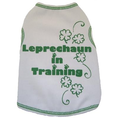 st patricks day leprechaun in training dog tshirt