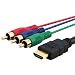eForCity HDMI to 3-RCA Male Video Component Cable For HDTV