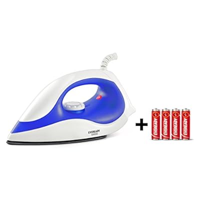 Eveready DI100 750-Watt Dry Iron (White/Blue)