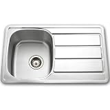 Houzer SDM-3018-1 Hospitality Stainless Steel Drain Board Square Bar or Prep Sink, 30-3/4-by-18-7/8-Inch