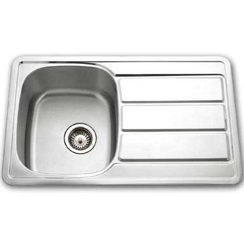 Houzer SDM-3018-1 Hospitality Stainless Steel Drain Board Square Bar or Prep Sink, 30-3/4-by-18-7/8-Inch