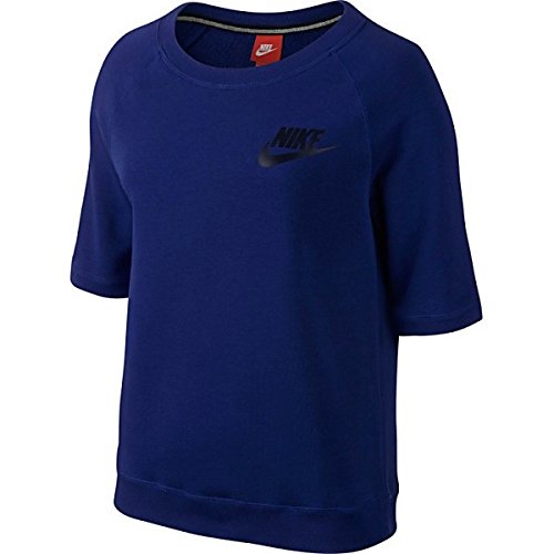 ナイキ アウター パーカ＆スウェット Nike Women's Rally Crew Short Sleeve Swe Deep Royal [並行輸入品]