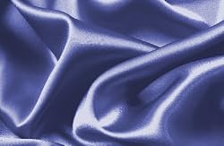 Soft Silky Satin Solid Navy Blue 4pc Deep Pocket Sheet Set for Queen Bed