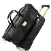 Joy Mangano New York Edition Leather Double Decker Duffle (Black)
