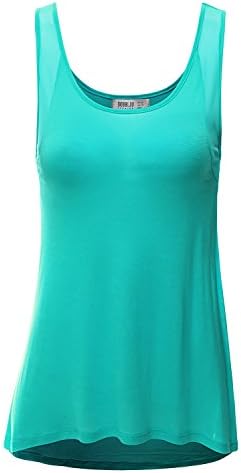SJSP Women Sleeveless Peacock Color Loose Fit Armhole Point Top,Small,S