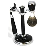 Danielle Men's Black Shaving Kit, 0.69-Pound