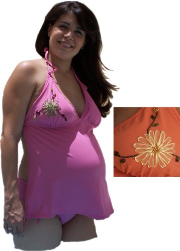 Embroidery Top Tankini - Maternity Swimwear