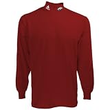 adidas Arkansas Razorbacks Cardinal Mock Neck Long Sleeve Shirt