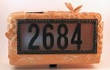 TERRA COTTA SOLAR LIGHT WITH HOUSE NUMBER DISPLAY
