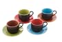 Mario Batali Espresso-Cups and Saucers, Set of 4