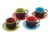 Kitchen & Housewares : Mario Batali Espresso-Cups and Saucers, Set of 4