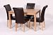 Dining Set Oak Table And 4 Faux Leather Chair