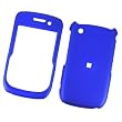 RIM BlackBerry Gemini Curve 8520 & 8530 (T-Mobile/ AT&T) Rubberized Snap On Protector Hard Case Blue