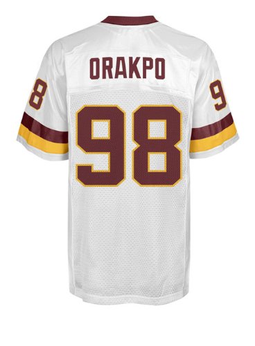 Washington Redskins #98 Orakpo White Jerseys Authentic Football Jersey Size 48-56 (Please Select the Size When You Order, Can Do Drop Shipping)