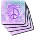 41qoOI7qqjL. SL75  Vintage World Maps Reviews Vintage Purple World Peace Map   Set Of 4 Ceramic Tile Coasters