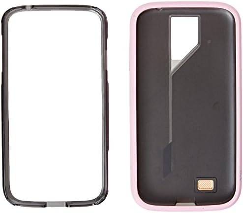 AvivoRail Carbonate Case for Samsung Galaxy S4 - Retail Packaging - White/Pink