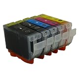 Ti-Sa - 5x Patronen MIT CHIP kompatibel f�r Canon Pixma IP 4200 IP 4300 IP 5200 IP 4500 IP 5200R IP 5300 MP 500 510 530 600 600R 800 800R 810 830von "Ti-Sa"
