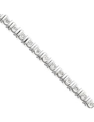 Sterling Silver Diamond Tennis Bracelet