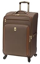 London Fog Kensington 25 Inch Expandable Spinner, Bronze, One Size
