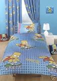 BART SIMPSONS COOL DUDE TWIN BED DUVET/QUILT COVER SET OFFICIAL LICENSED PRODUCT
