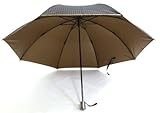＜紳士用　晴雨兼用折傘＞　５８ｃｍ　２段折　紫外線99％カット　カラーコート　黒
