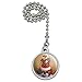 GRAPHICS & MORE Christmas Holiday Santa Delivering Presents Holly Ceiling Fan and Light Pull Chain
