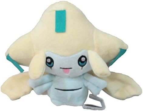 Pokemon 8'' Pocket Monster Jirachi Plush Toy Doll + 2 x Pokemon Mini Figurine(3cm)