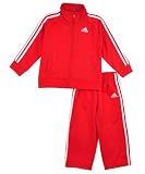 41qoel1A3IL. SL160  Adidas Babyboys Infant Tricot Set Red 12 Months