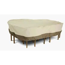 Classic Accessories Veranda Collection Oval Patio Table and Chair Set Cover (108