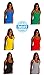 Sexy Basics Womens 6 Pack Stretch Ribbed Tank Tops