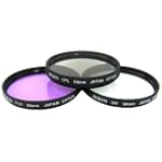 Zeikos ZE-FLK58 58mm Multi-Coated 3 Piece Filter Kit (UV-CPL-FLD)