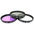Zeikos 58mm Filter-Set mit UV-, PL-, FDL-Glaslinsen, ZE-FLK58 inklusive Aufbewahrungstasche