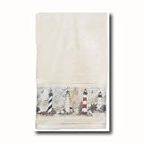 Nautical Harbour Lighthouse Beach Bath Hand Towel