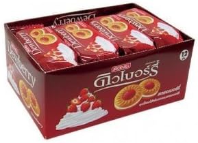 Strawberry Sweet Cookies, strawberry, strawberry cookies,- 36 gm. Unit (Pack of 12)