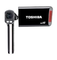 Toshiba Camileo P100 Full-HD Camcorder (7,6 cm (3 Zoll) Display, 8 Megapixel CMOS, 5-fach opt. Zoom, Kartenslot, HDMI, USB) schwarz