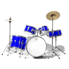 5 Piece Blue Drum Set For Children Up to 13 yrs age