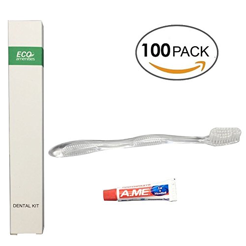 Dental Kit Disposable Toothbrush + Toothpaste Perfect for Use In