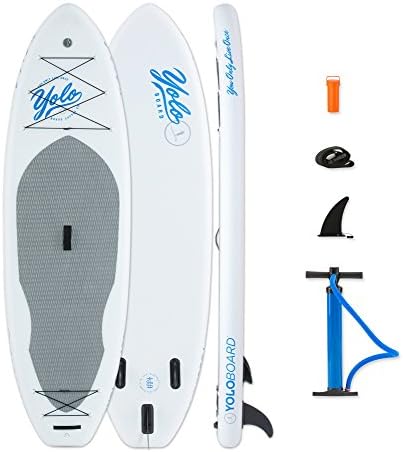 YOLO Board® Inflatable Stand Up Paddle Board - 10' White Nose