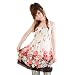 my closet　当店オリジナル仕様　ふんわり花柄シフォンチュニックキャミワンピース レッド