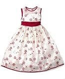 Bonnie Jean Little Girl Metallic Embroidered Dress