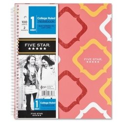 Mead 06348 Notebook, 1 Sub, College Ruled, 100 Shts, 9-3/4 in.x11 in., Multi Mead 06348 Notebook, 1 Sub, College Ruled, 100 Shts, 9-3/4 in.x11 in., Multi