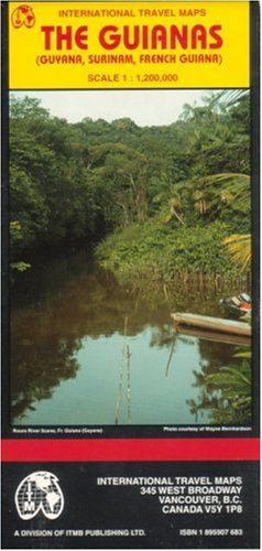 The Guianas Map (Travel Reference Map) (Travel Reference Map) under French Guiana, Guyana & Suriname in The Books Store