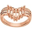 14K Rose Gold Mother's Ring - 6 Gemstone -- YOU CHOOSE THE COLORS!